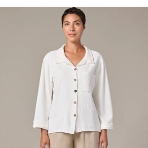 CUT LOOSE Pucker Doublecloth Crop Jacket - 2248935 - Laundered - Medium
